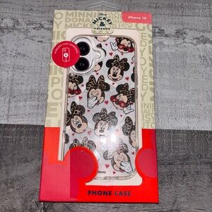 ❤️NEW Disney iPhone 16 Case - Black and Red Minnie Design